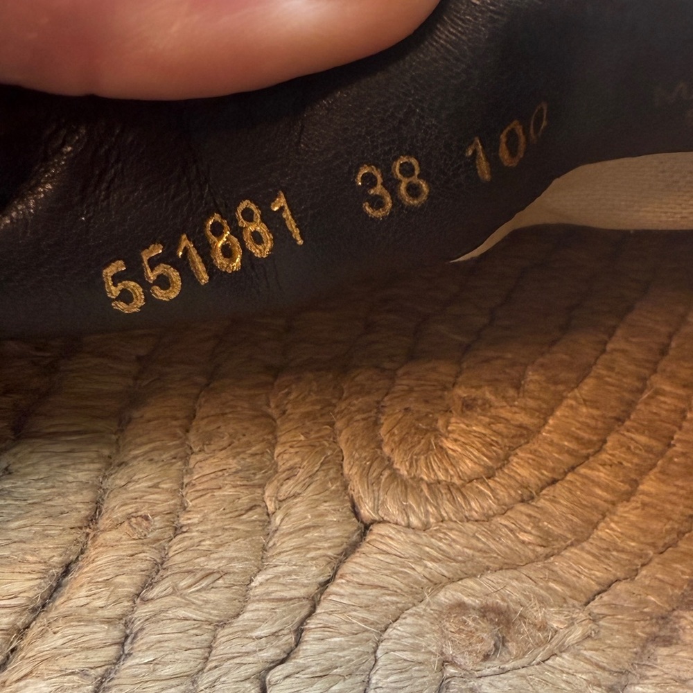 Gucci Nappa Matelasse GG Marmont Espadrille Mules - Picture 11 of 16